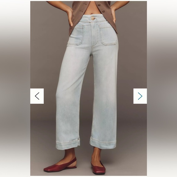 Maeve  Colette Crop High-Rise Wide-Leg Jeans - Picture 3 of 15